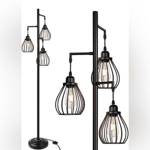 Industrial Style Teardrop Floor Lamp